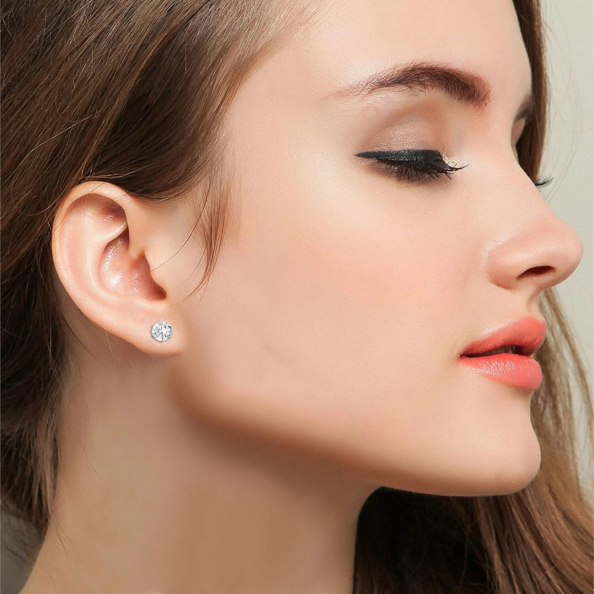 Titanium Steel Magnetic Stud Earrings 6MM/8MM For Women Men Non-Piercing Clip On