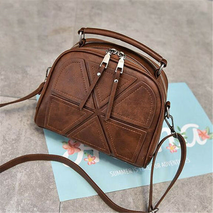Women Ladies PU Leather Shoulder Bag Messenger Crossbody Handbag Tote Purse