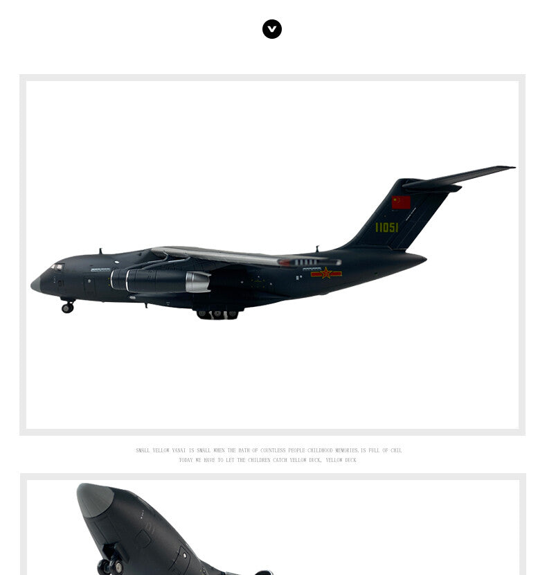 1:130 38CM China Air Force Xian Y-20 Transport Plane Diecast Airfreighter Model