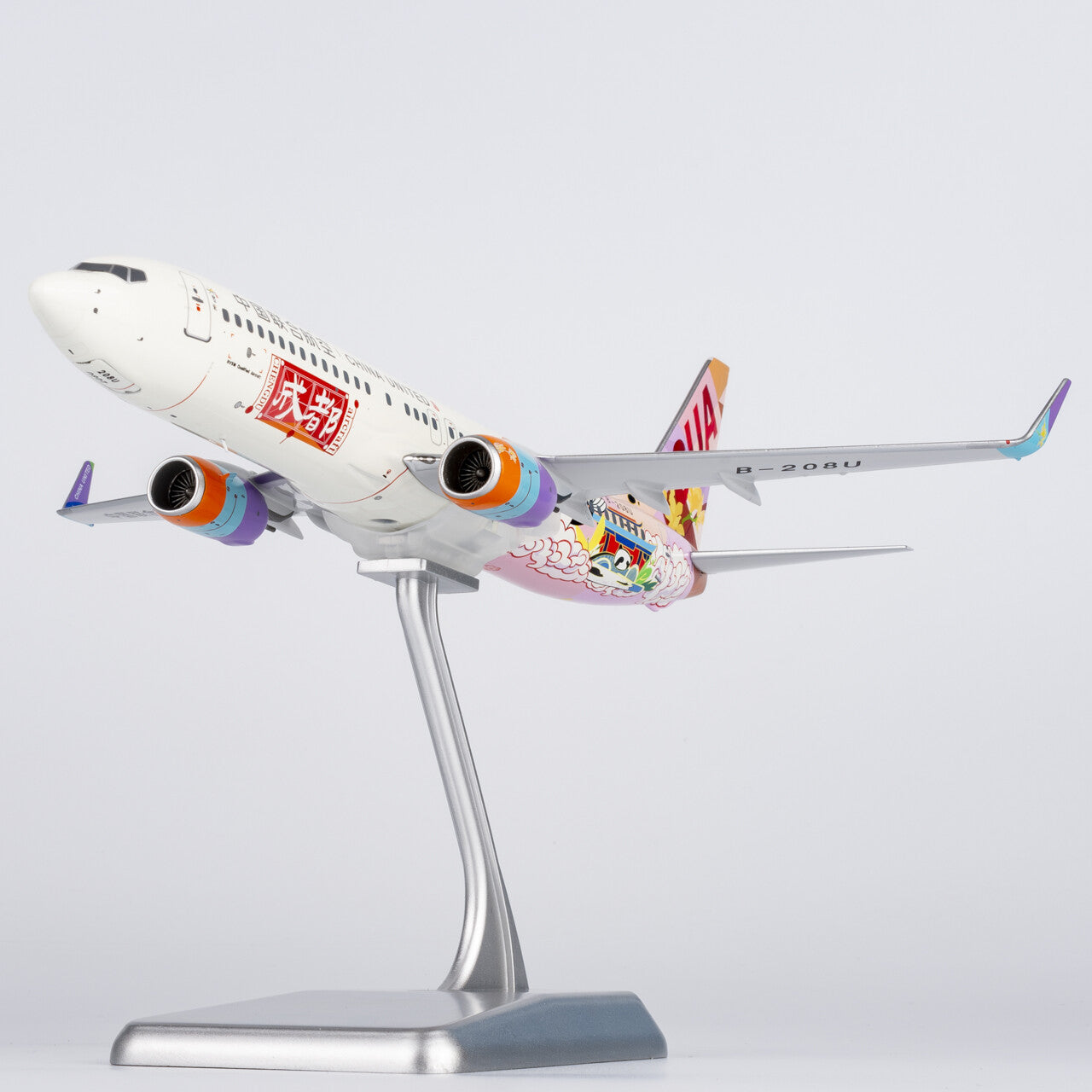 1:200 NGmodels China United Airlines B737-800 Passenger Airplane Diecast Model