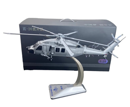 1:28 53CM China Air Force Z-20 Helicopter Airplane Diecast Plane Aircraft Model