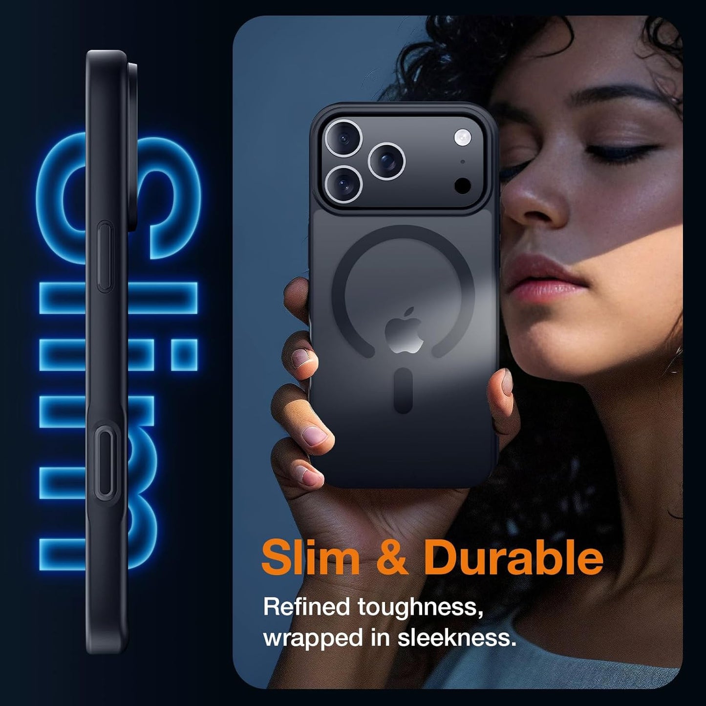 3 in 1 Strong Magnetic Case for Iphone 17 Pro Max,1X Screen Protector +1X Camera