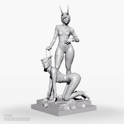 1/24 resin figure model kit Tame the evil female demon Unassembled Unpainted