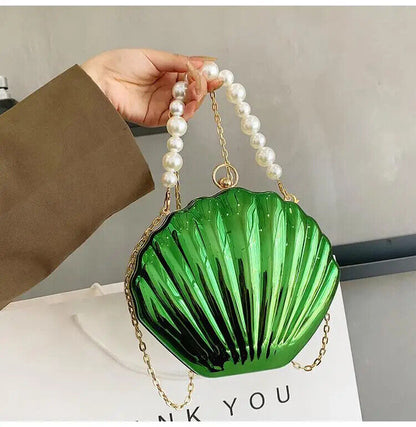 Evening Bags Shell Shape Women Bags Wedding Bridal Handbag Chain Party Bags