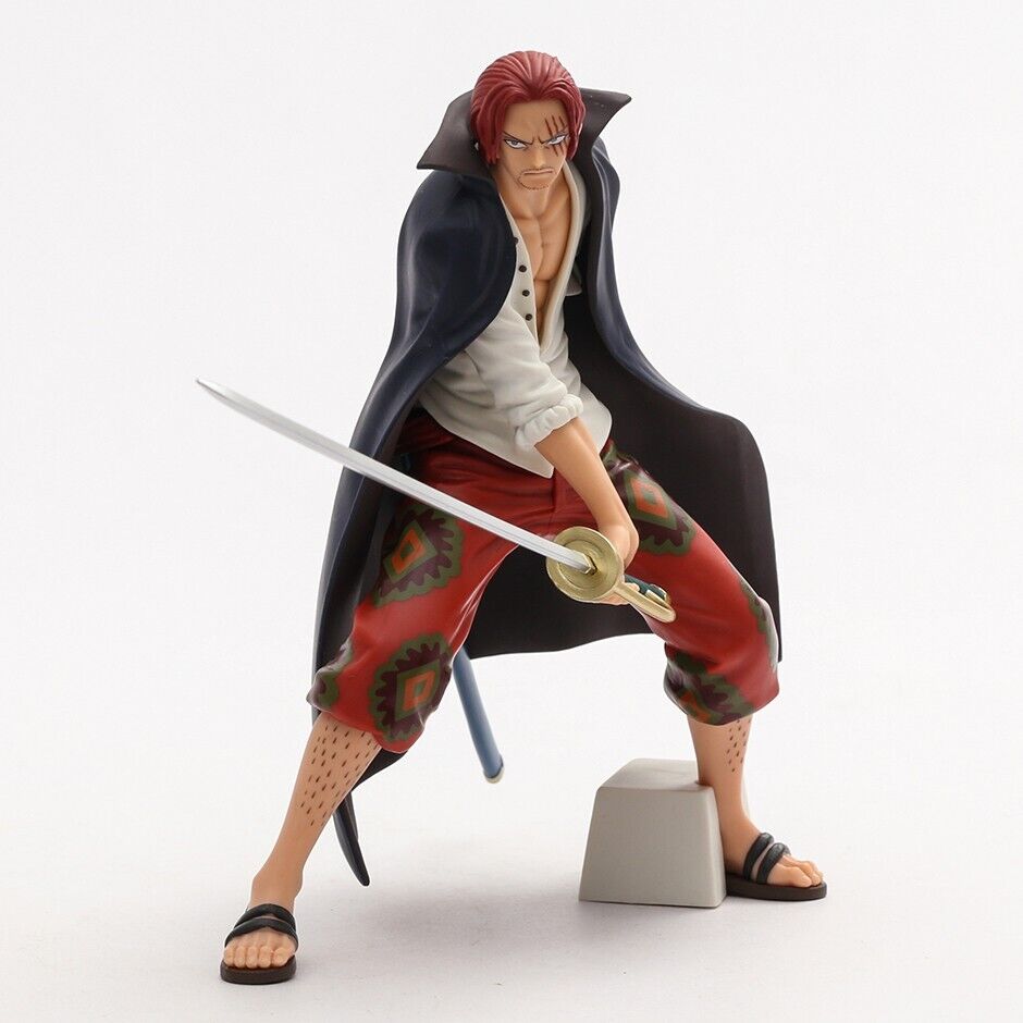Anime One Piece rothaarige Schäfte PVC Actionfigur Statue Sammlerstück Modell Spielzeug-