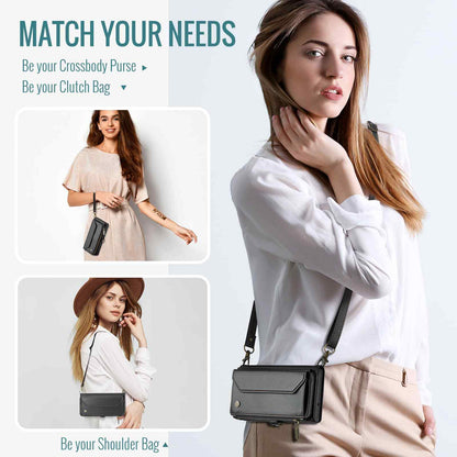 Crossbody for Samsung Galaxy S25 Ultra S25+ Plus Case Wallet with Card Holder
