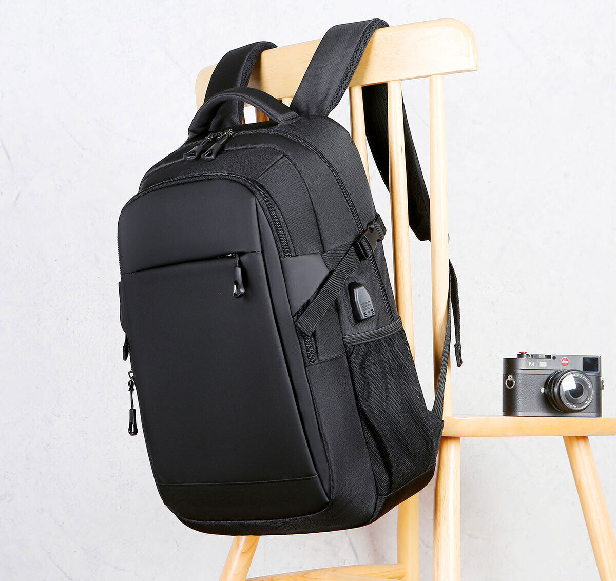Men Women Backpack Bookbag School Travel Laptop Rucksack Zipper Bag 15.6'' 14 13