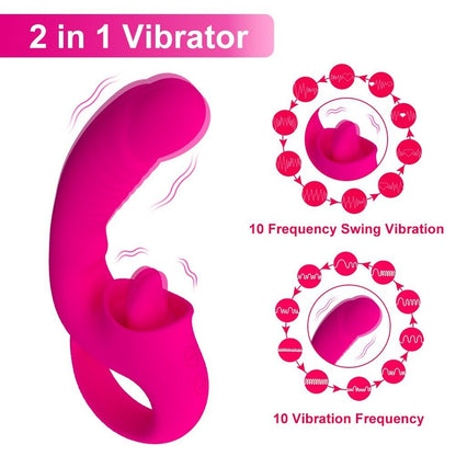 Clitoral Licking G Spot Vibrator Realistic Dildo Clitoralis Stimulator for Women