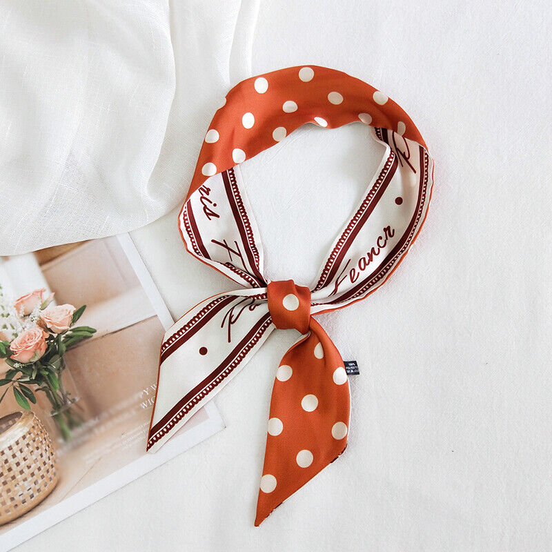 Ladies Neck Scarf Long Ribbon Wrap Tied Bag Handle Hair Wrist band Neckerchief*