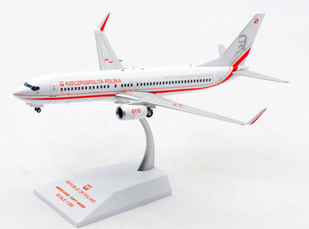 1:200 JC Wings RZECZPOSPOLITA POLSKA BOEING 737-800 Plane Diecast Aircraft Model