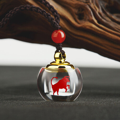 Stainless Steel Chinese zodiac Airtight Container Pendant Necklace Chain Gifts