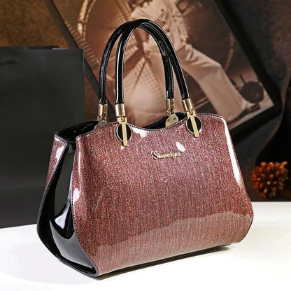 Pillow Shoulder Bag Patent Leather Handbags Messenger Clutch 33*13*22/29*12*20CM