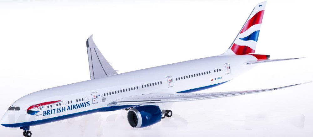 1:200 32CM Hogan BRITISH AIRWAYS BOEING 787-9 Plane ABS Plastic Aircraft Model