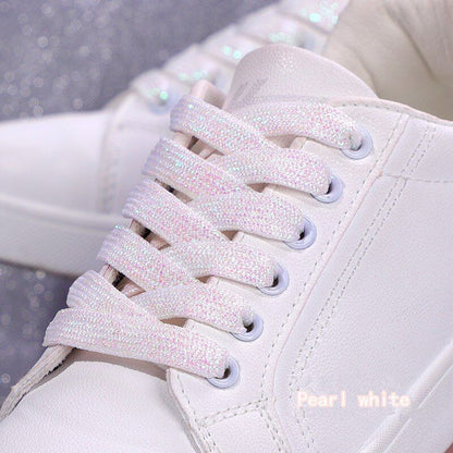 Shoelaces Colorful Sparkling Flat Athletic Sneakers Shoes Boot Strings 100-160cm