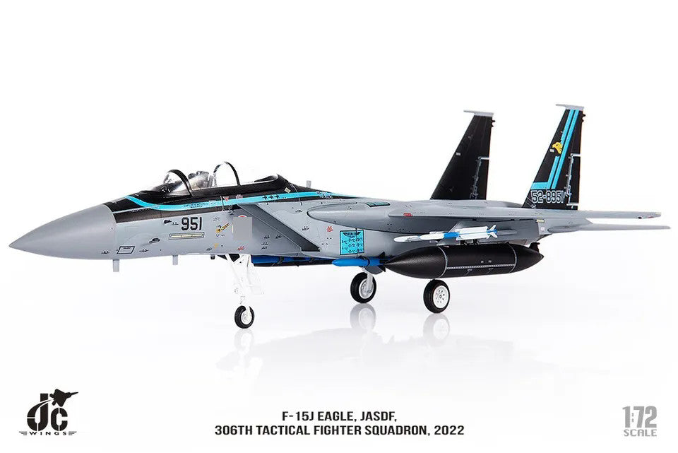 1:72 JC Wings F-15J EAGLE,JASDF306TH TACTICAL FIGHTER SQUADRON Diecast Model