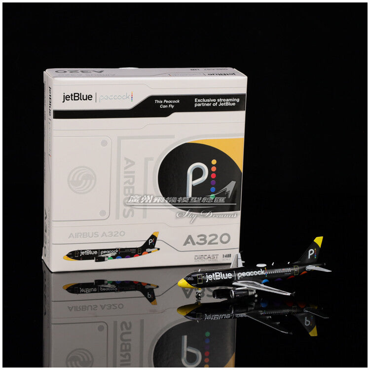 1:400 JC Wings JetBlue AIRLINES AIRBUS A320 Passenger Airplane Diecast Model