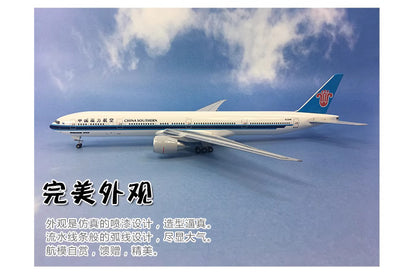 37CM 1:200 Risesoon CHINA SOUTHERN BOEING 777-300 Airplane ABS Plastic Model