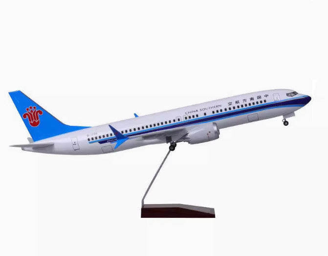 1:85 47CM China Southern BOEING 737 MAX Plane Landing gear Resin Aircraft Model