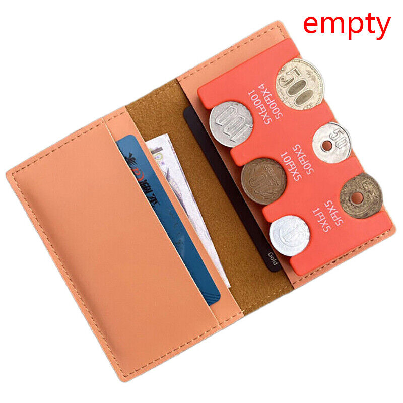 Thin Soft Style Wallets Coin Bag Coin clip Detachable 2-in-1 coin wallet