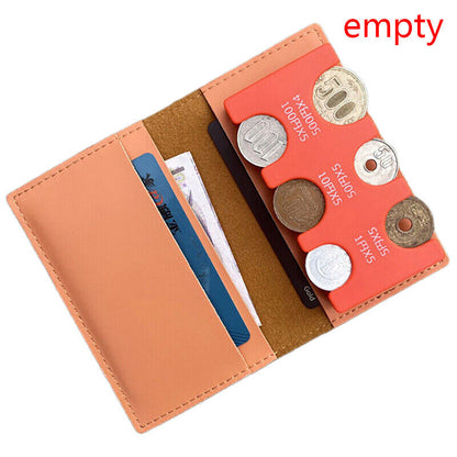 Thin Soft Style Wallets Coin Bag Coin clip Detachable 2-in-1 coin wallet