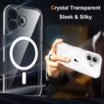 Magnetic for Iphone 17 Case with 2 HD Tempered Glass Screen Protector, Fit for M