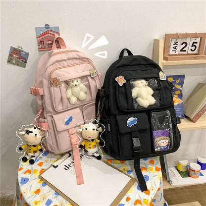 Backpacks Waterproof Multi-Pocket Nylon School Student Laptop Pack Traveling Bag