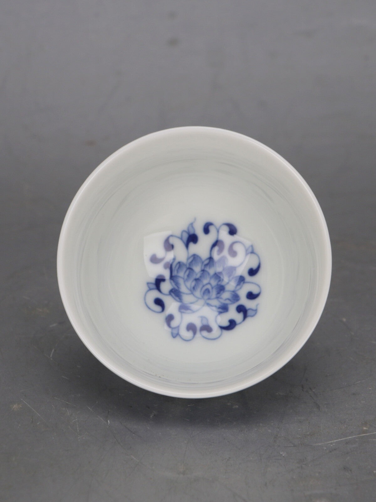 Jingdezhen Chai Yao Blue White Entangled Lotus Teacup -