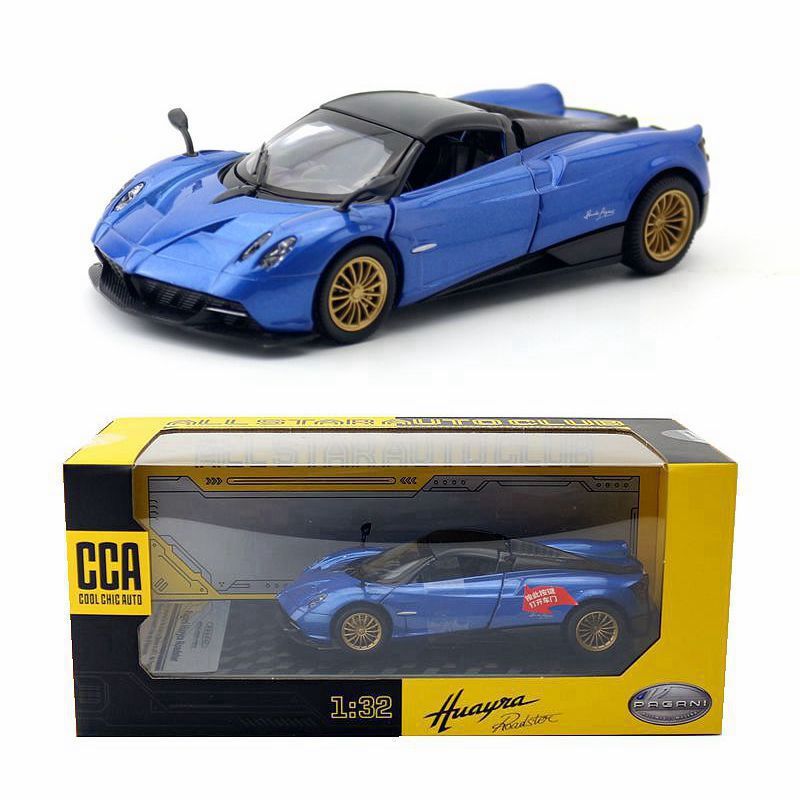 1:32 Diecast Pagani Huayra Roadster Metal Car Model Toy Pull Back Sound Light