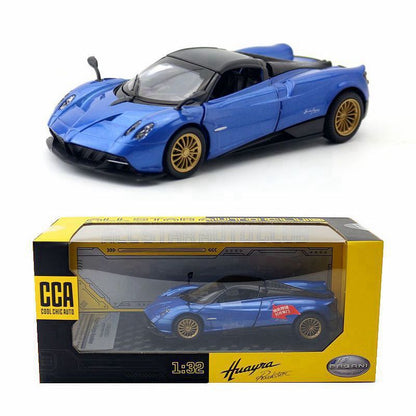 1:32 Diecast Pagani Huayra Roadster Metal Car Model Toy Pull Back Sound Light
