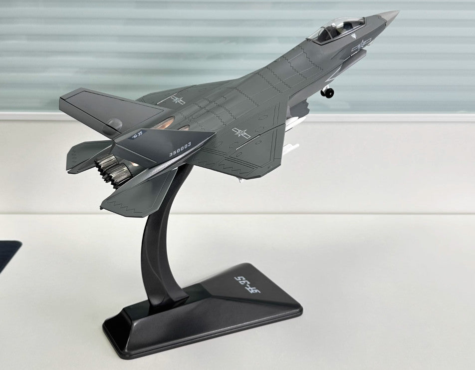 1:48 36CM CHINA J-35 Fighter Airplane Diecast Military Aircraft Plane Model