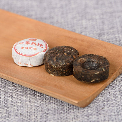 500g Ripe Pu'er Mini Tuocha Yunnan Glutinous Rice Aroma Compressed Leaf Tea