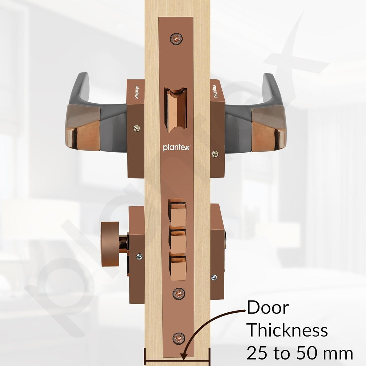 Heavy Duty Mortise Main Door Lock Set For Home With 3 Brass Keys