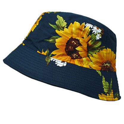 Unisex 100% Cotton Bucket Hat Boonie Hunting Fishing Outdoor Reversible Cap