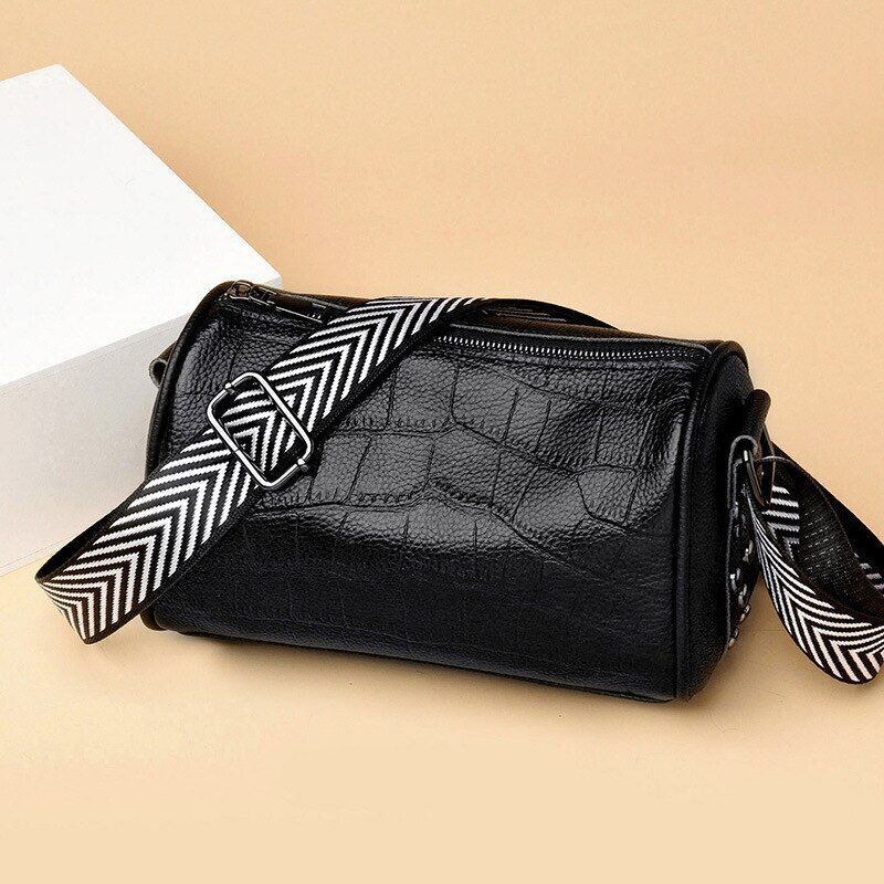 Handbag Genuine Leather Stone Vintage Punk Shoulder Bags Messenger 23*15*12 CM