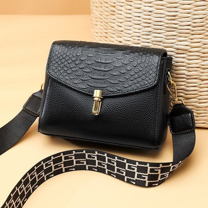 Crocodile Pattern Genuine Leather Tote Bag Women Luxury Shoulder Messenger Bags