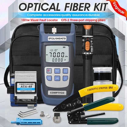 FTTH Fiber Tool Set Fiber Cutter 10mw Visual Fault Locator Optical Power Meter