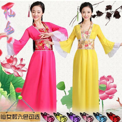 Ancient Women Chinese Hanfu Cosplay Costume Fairy Clothes Stage Dance Dress