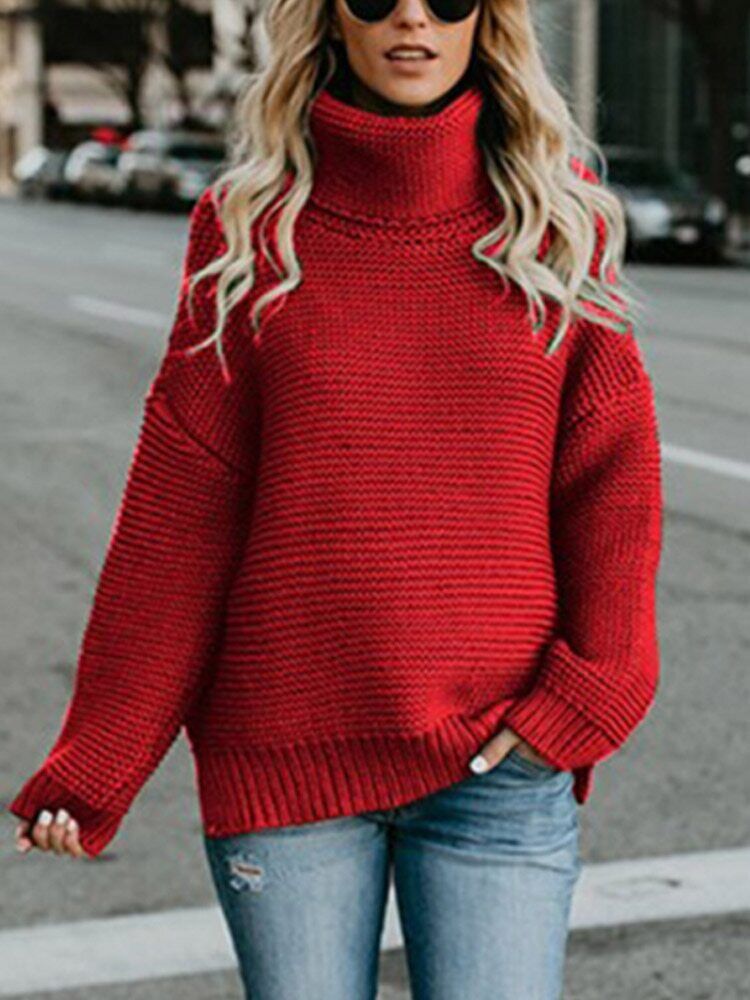 Women Pullover Thick Clothes Knitted Sweater Women's Green Tops Woman Jumper