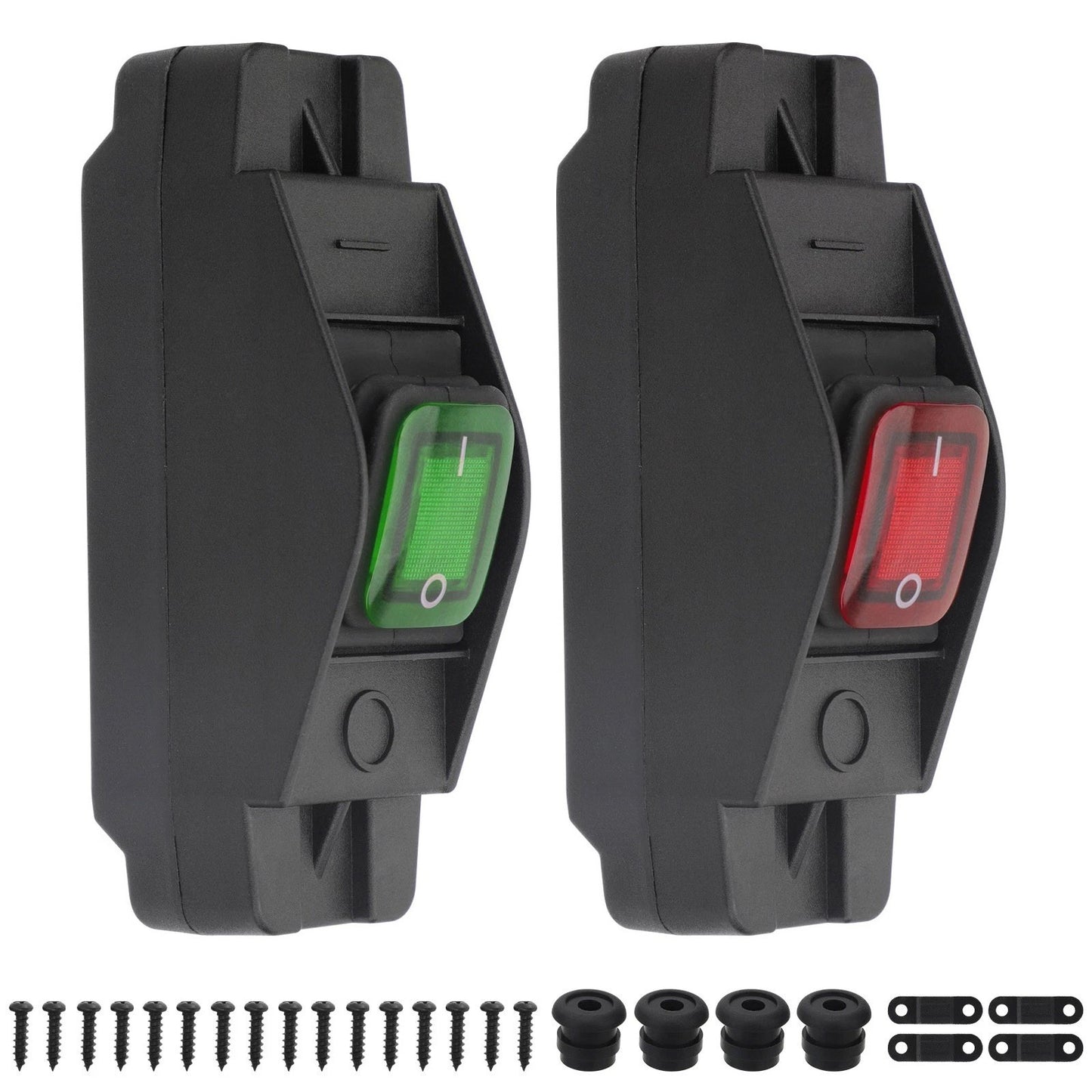 2PCS IP66 Waterproof Inline Cord Switch For 14AWG 16AWG Cable Lamp Appliance