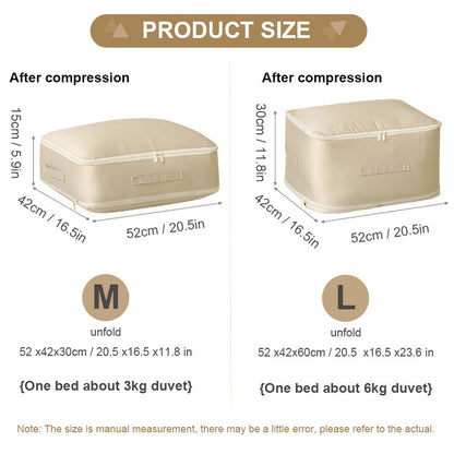 2/4Pcs Wardrobe Storage Bags Zipped Clothes Organizer Underbed Cube Closet Boxes