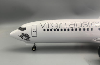 1:80 47CM Virgin Australia BOEING 737-800 Airplane Landing Gear Resin Model
