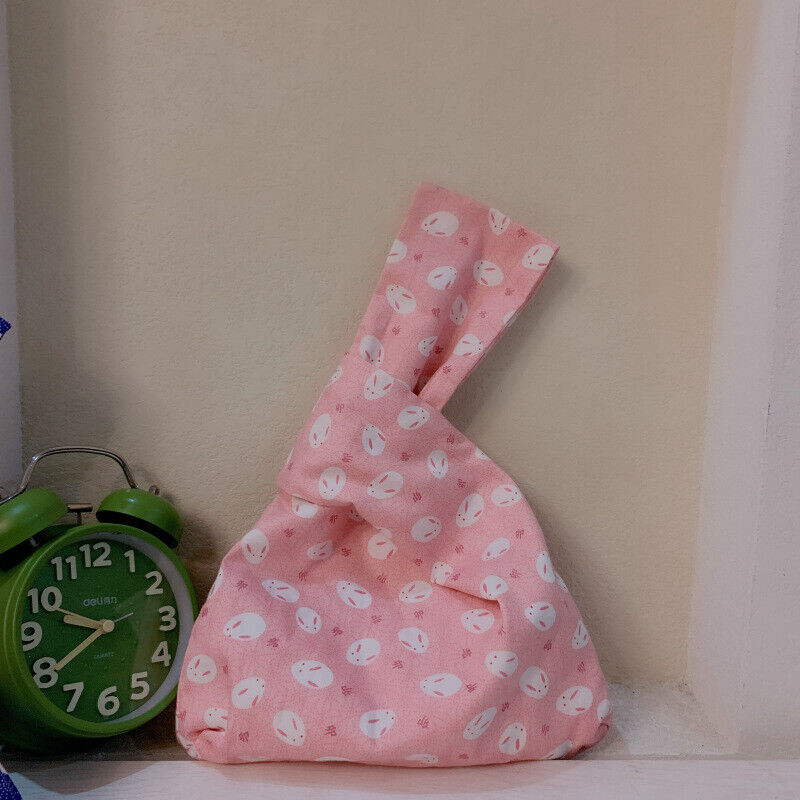 Ladies Knot Handbag Japanese Style Portable Knot Wrist Bag Phone Key Pouch