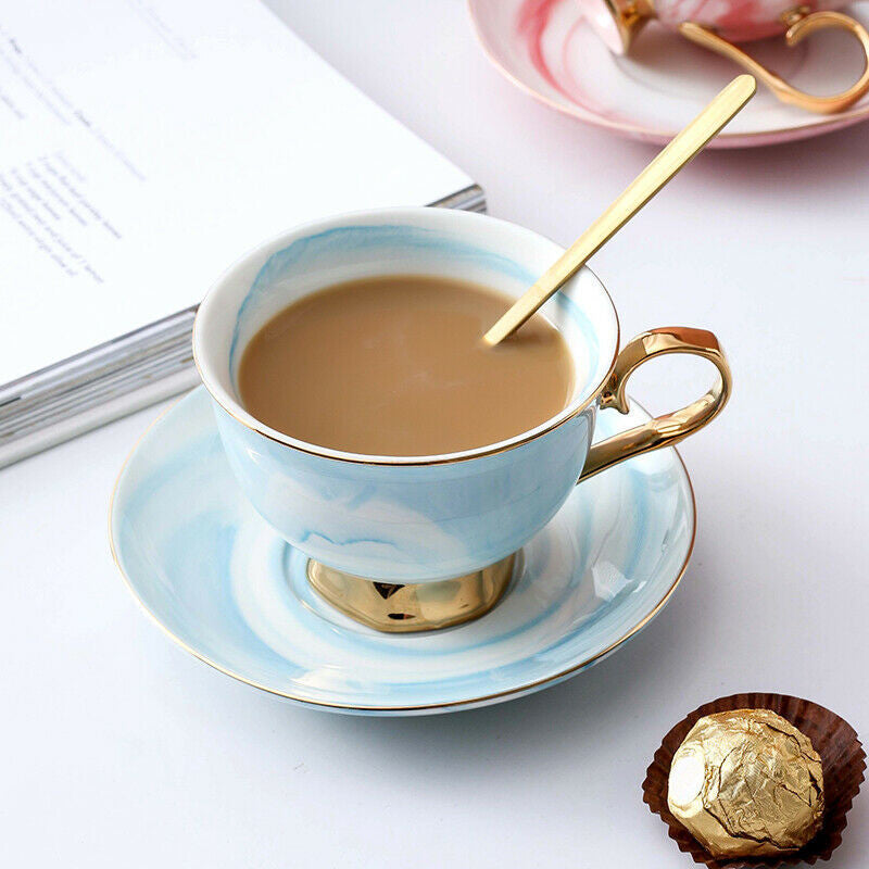 Fashion Ceramic Coffee Mug Office Milk Tea Cup Marbling Design Cup