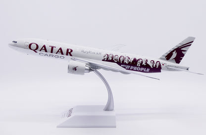 1:200 JC Wings Qatar Boeing 777-200LRF Passenger Airplane Diecast Model