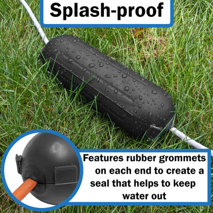 Weatherproof Electrical Extension Cord Cover, Splashproof Outdoor Enclosure