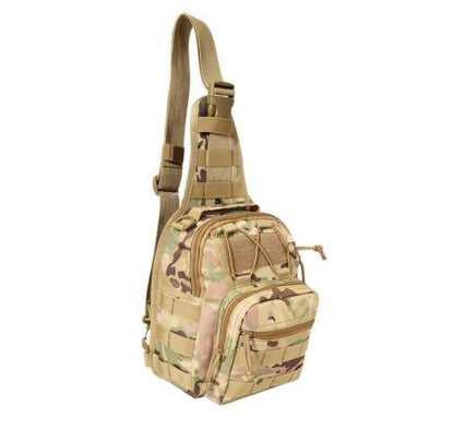 Men's Tactical Chest Bag Outdoor Hiking Climbing Backpack 600D Shoulder Bag