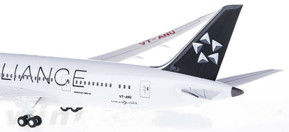 1:200 28CM Hogan AIR INDIA STAR ALLIANCE BOEING 787-8 Airplane ABS Plastic Model