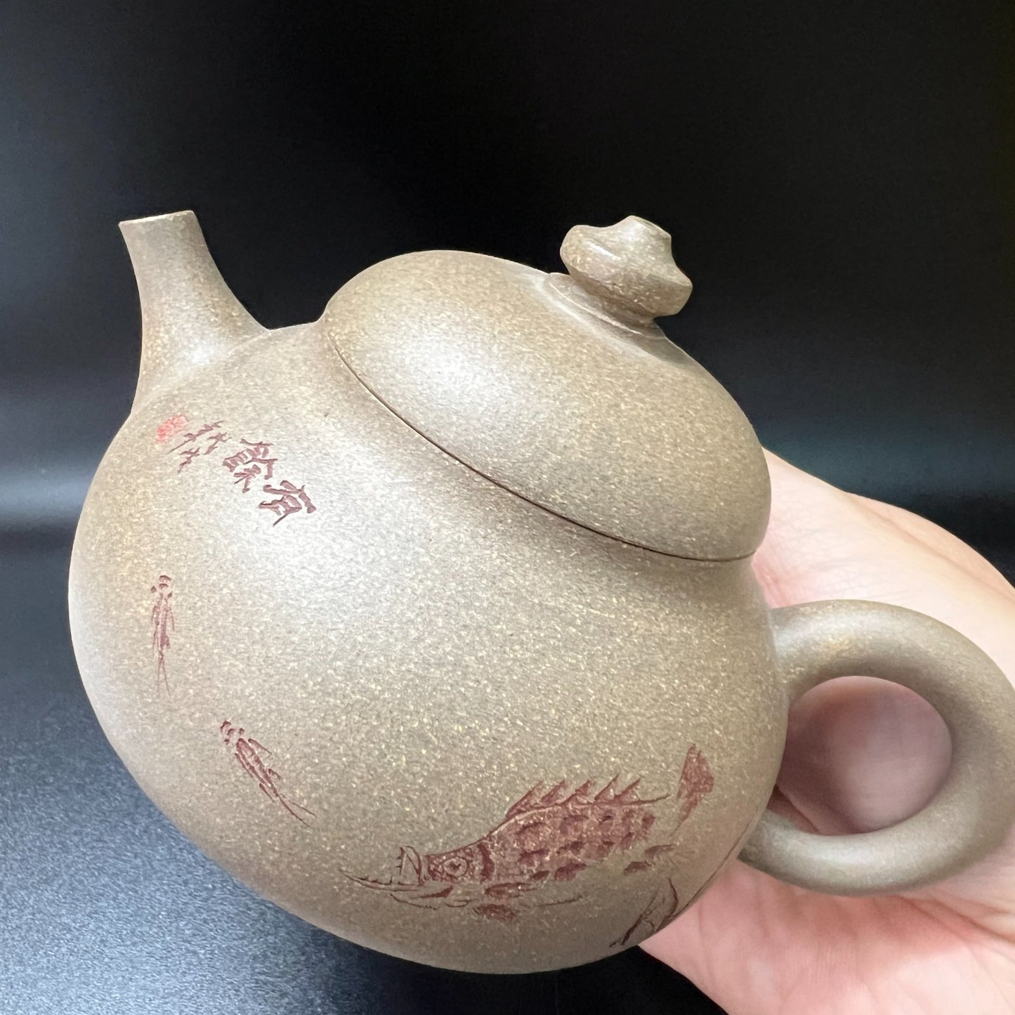170cc chinese Yixing Handmade Zisha teapot Duan clay YouYu Hu Gongfu Tea Pot