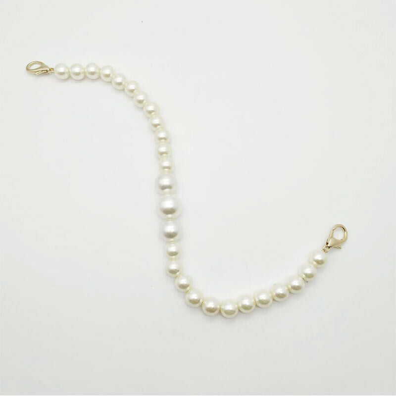 Replacement Bag Wrist Strap Imitation Pearl Wristlet Wallet Purse Clutch Handle