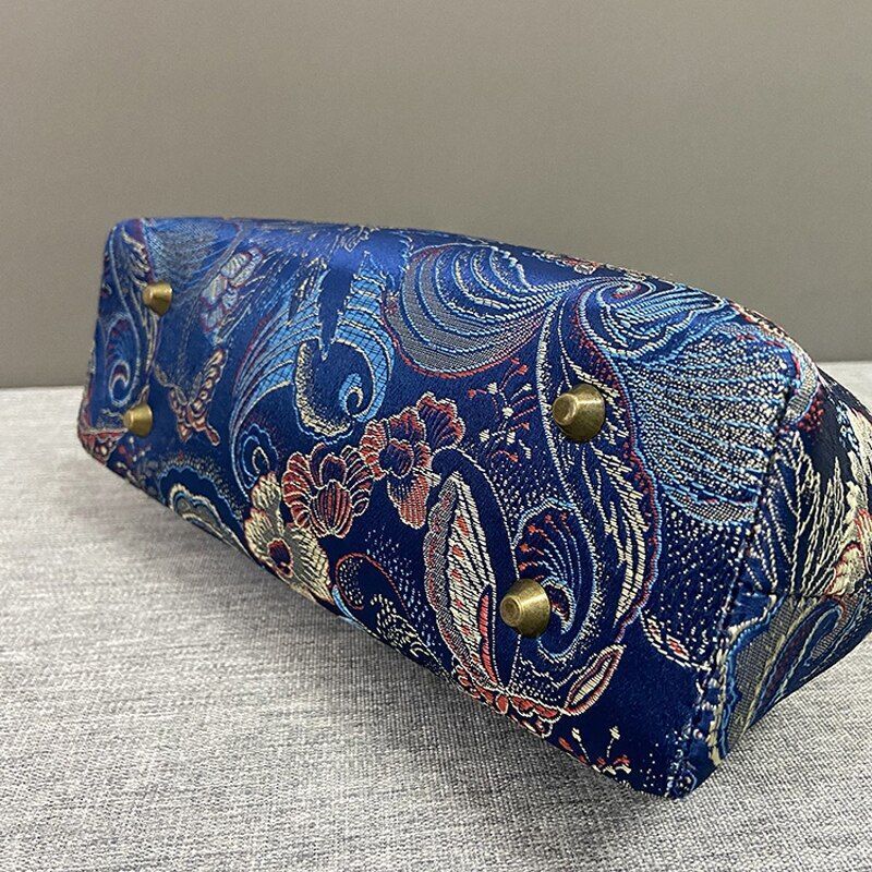 Vintage Shell Lock Bag Chain Shoulder Crossbody Bags Tote Handbags Purses Cloth